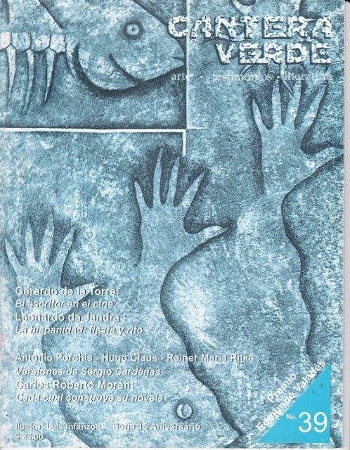 Portada Cantera Verde No. 39